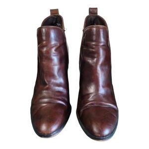 MICHAEL Michael Kors Women's Mocha Brown Brandy Leather Ankle Boots size 9